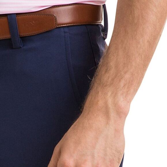 VINEYARD VINES LINKS SHORTS MEN SIZE 28 NAVY BLUE - Picture 4 of 12